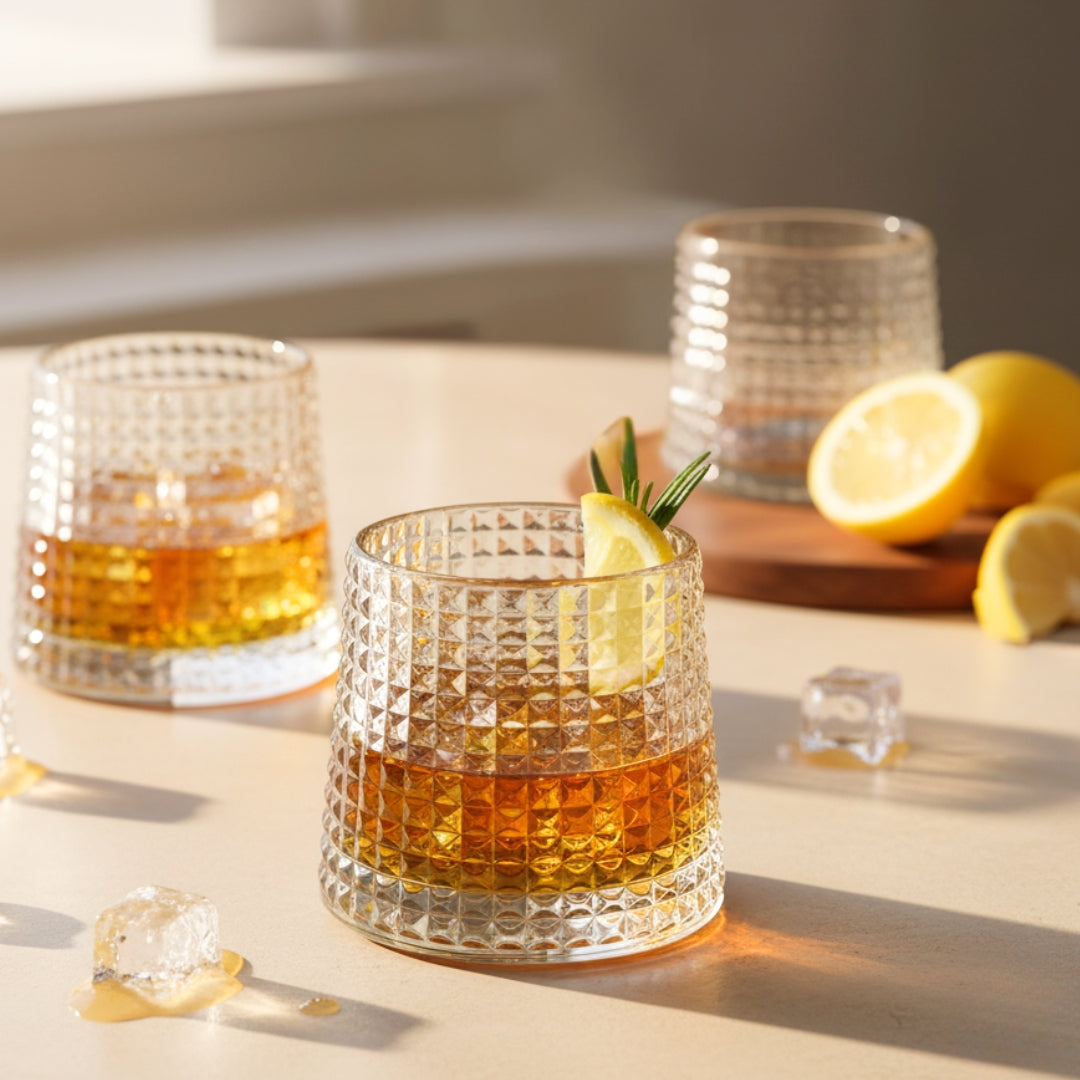 Rotating Drinking Glass Set Of 6