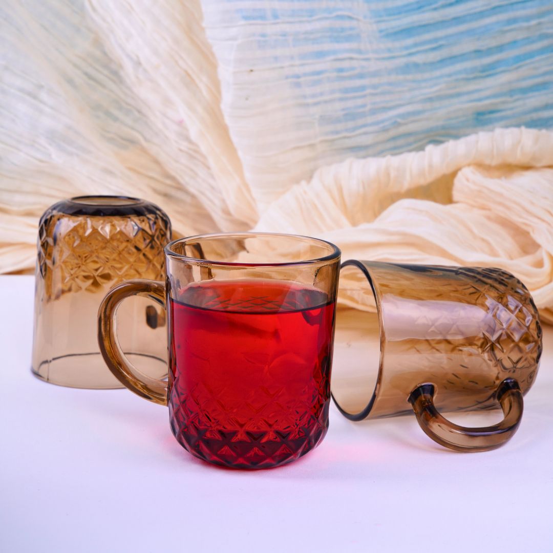 Mocha Mist tea/coffee Cups- Set of 6