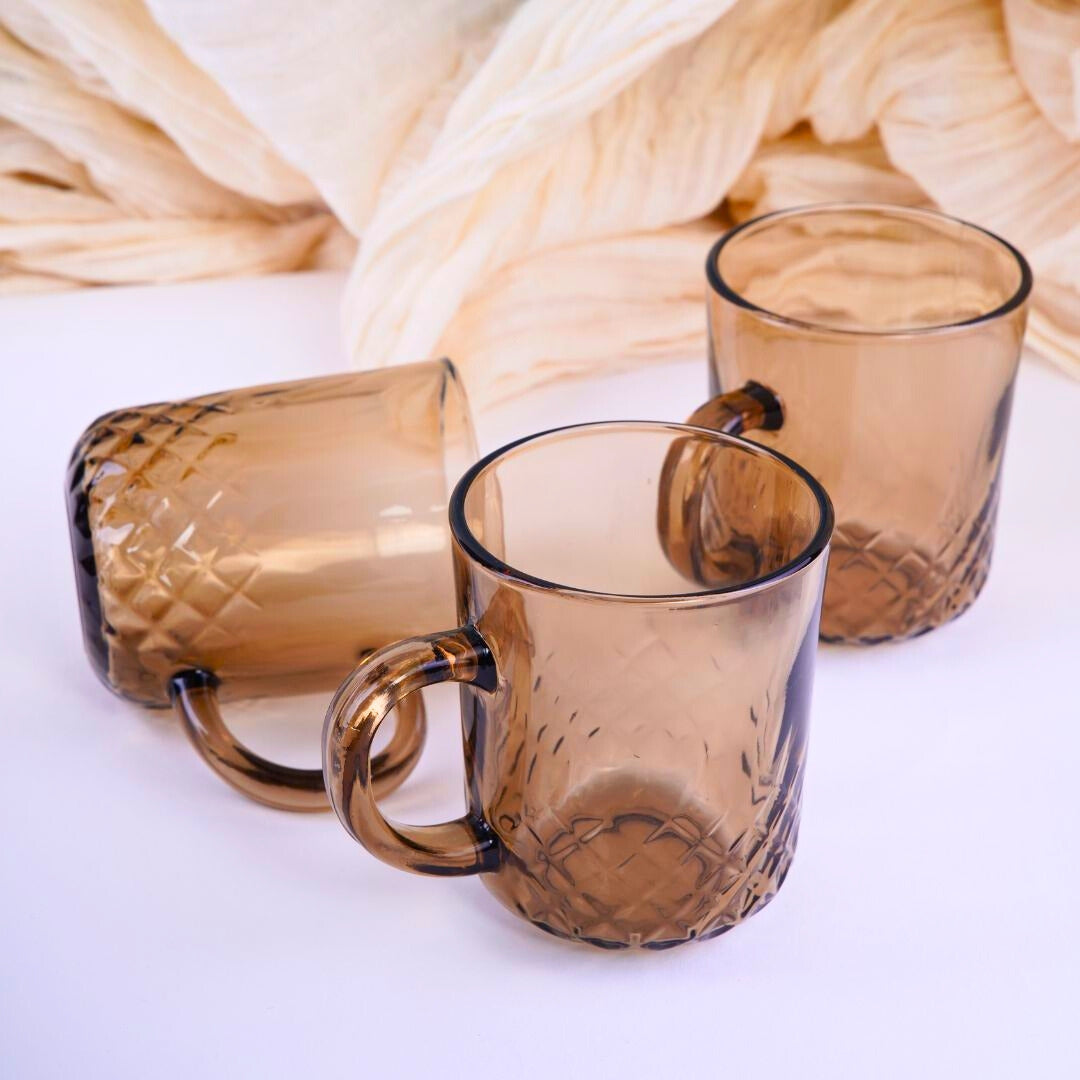 Mocha Mist tea/coffee Cups- Set of 6