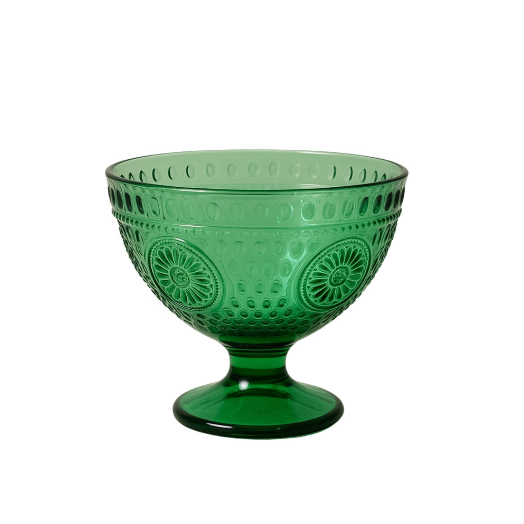 Classic Footed Dessert Glass Bowl - Set of 6