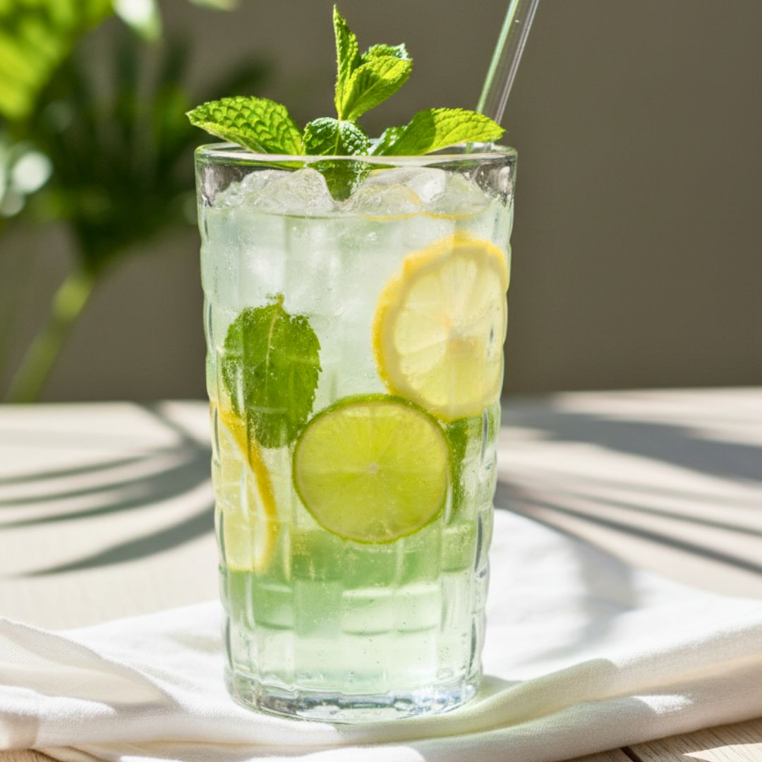 Grid textured Juice glasses set of 6