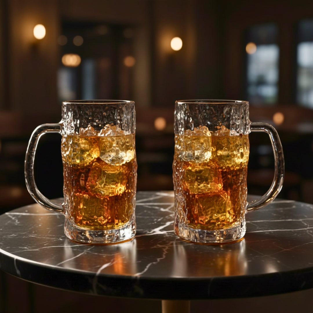 Glacier textured Mugs Set of 2