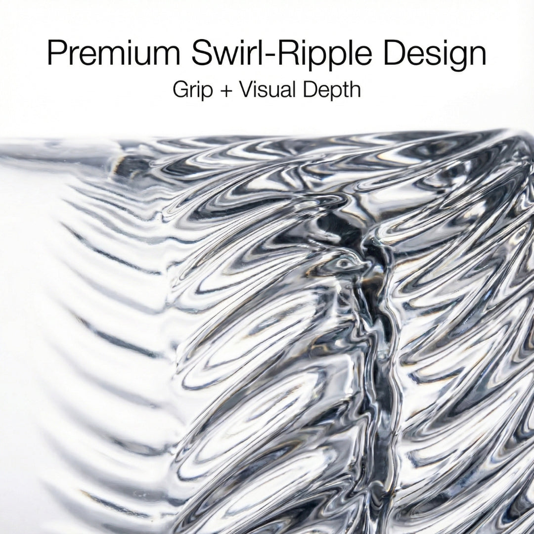 Swirlhold Drinking Glass Set of 2